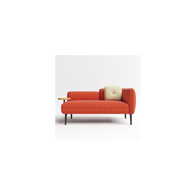 FX Howard 2 Seat Sofa Left/Right Hand Table- Fabric Red