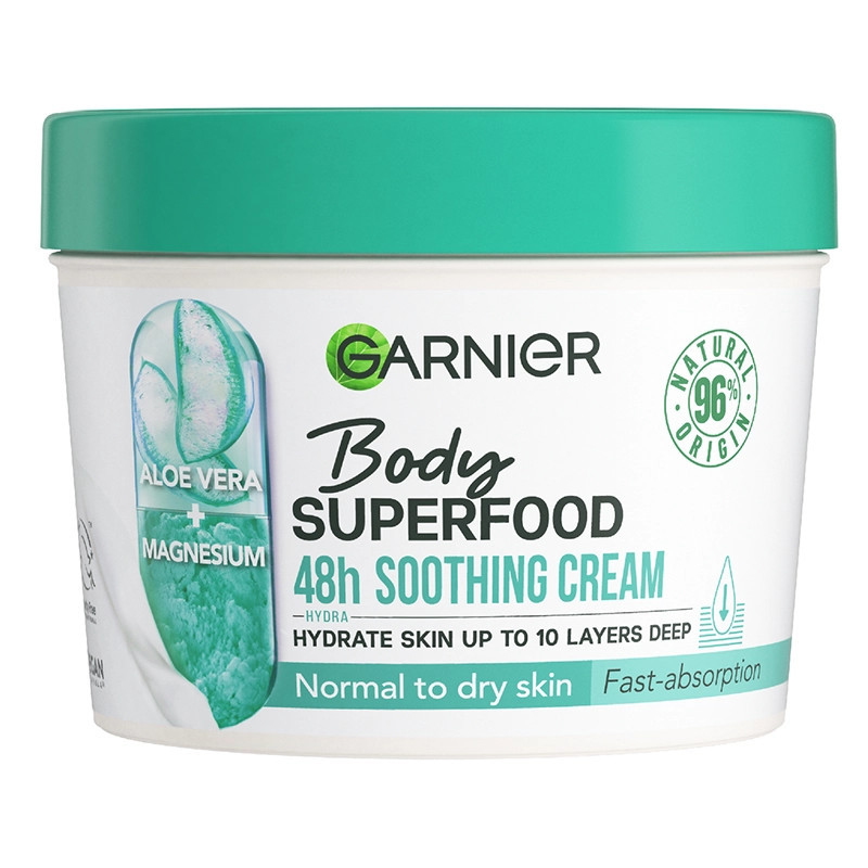 Garnier Body Superfood Aloe Vera & Magnesium Body Moisturiser 380ml