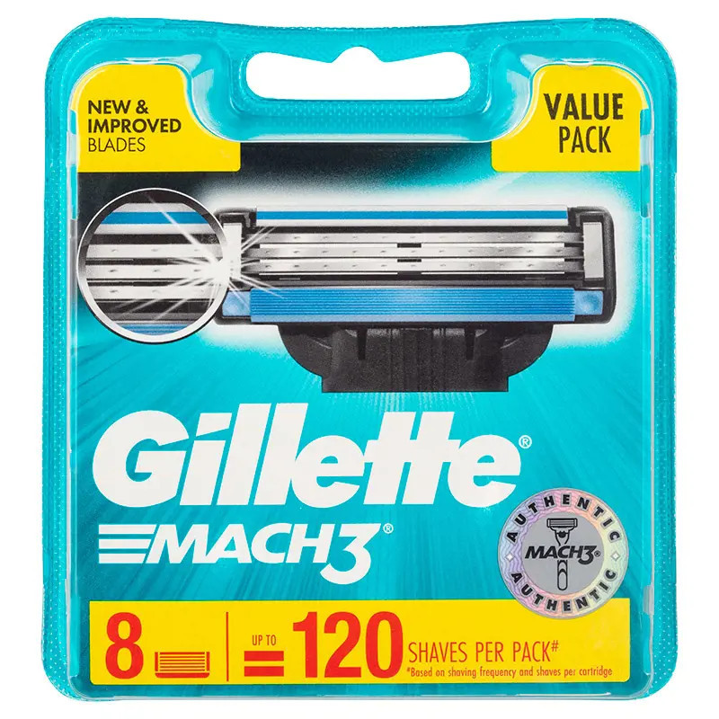 Gillette Mach 3 8 Cartridges