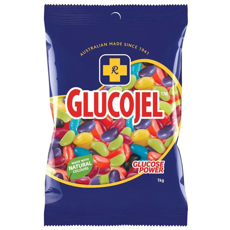 Glucojel Jelly Beans Bulk Pack 1Kg