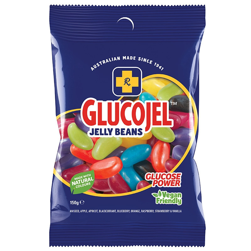 Glucojel Jelly Beans Mixed Colours 150g
