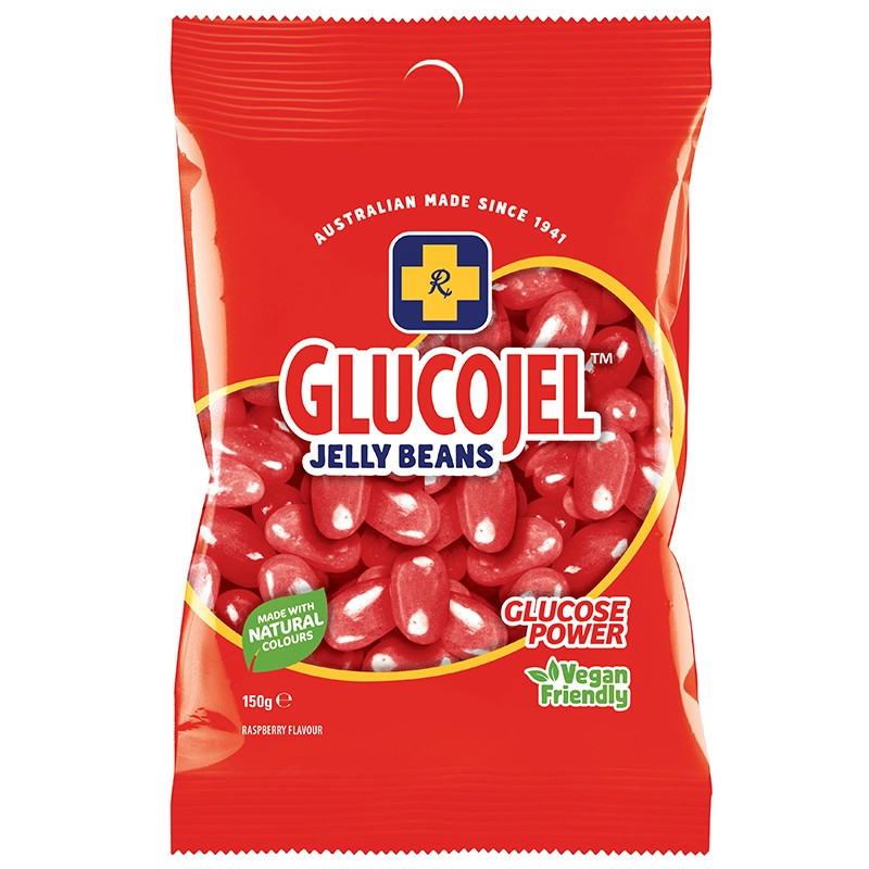 Glucojel Red Jelly Beans 150g