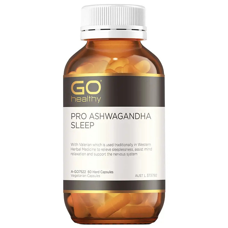 GO Healthy Pro Ashwagandha Sleep 60 VegeCapsules