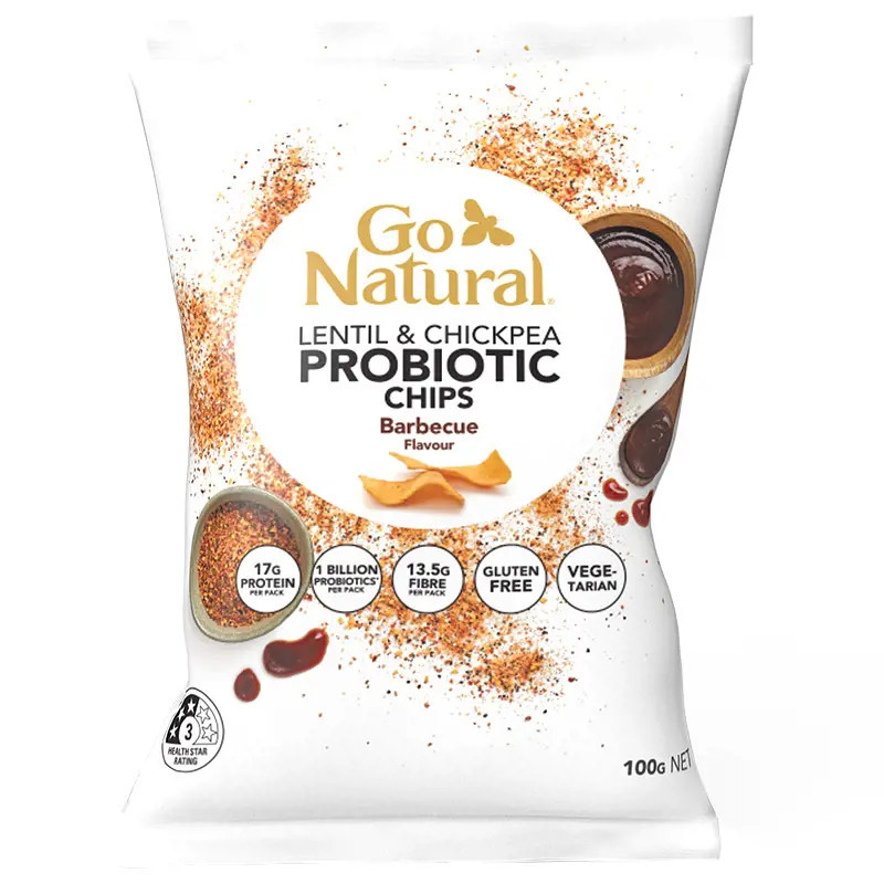Go Natural Probiotic Chips Barbecue 100g