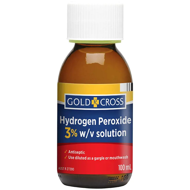 Gold Cross Hydrogen Peroxide 3% 10 Vol w/v Solution 100ml