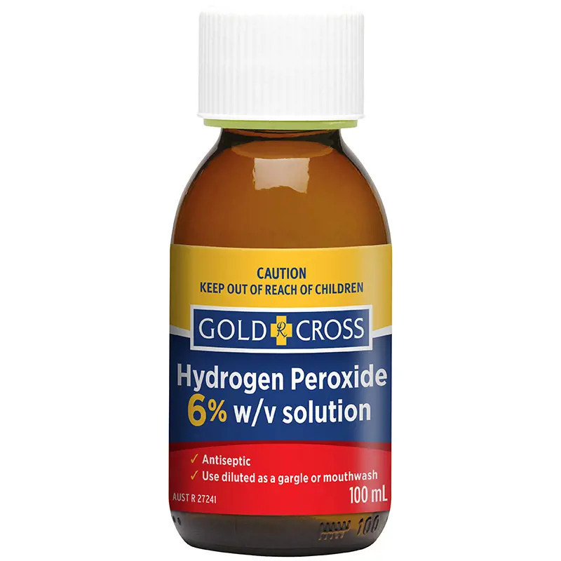 Gold Cross Hydrogen Peroxide 6% 20 Vol w/v Solution 100ml