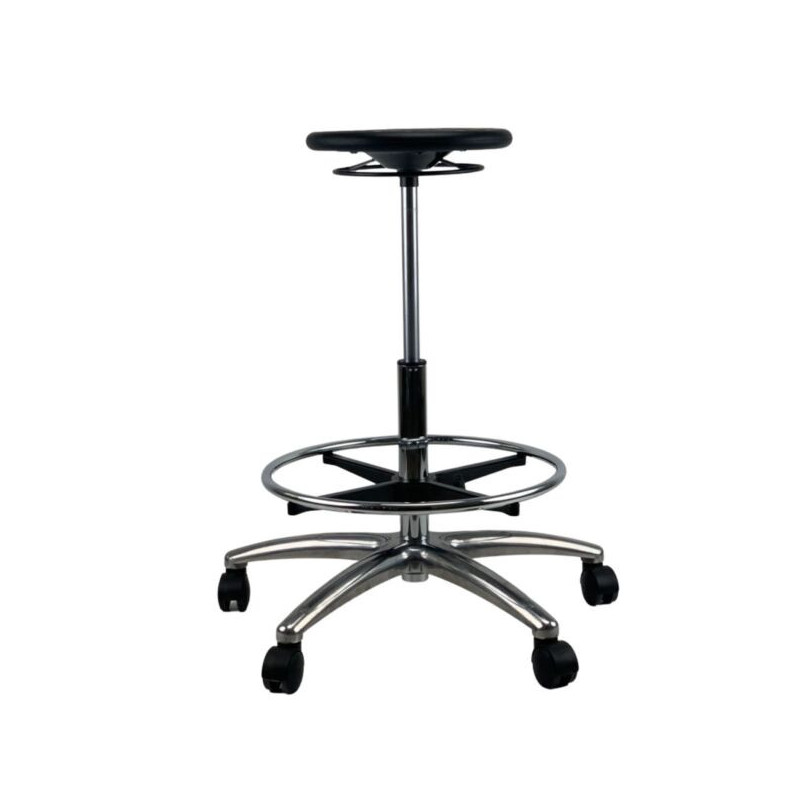 GOLDSTEIN Round Chrome Base Drafting Office Chair