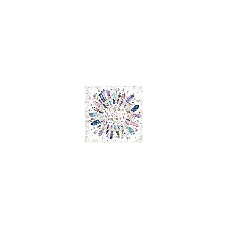 Good Vibes Crystals Greeting Card Pizazz Ltd Edition