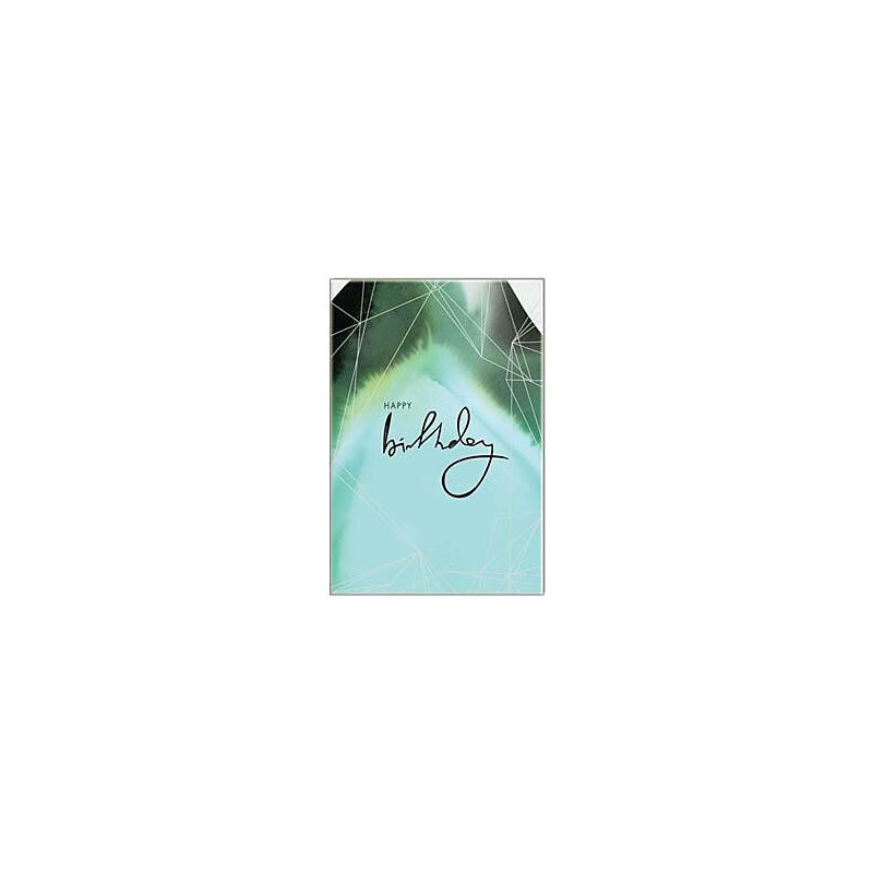 Happy Birthday Green Greeting Card