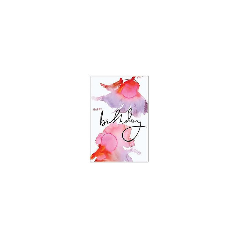 Happy Birthday RedPink Greeting Card