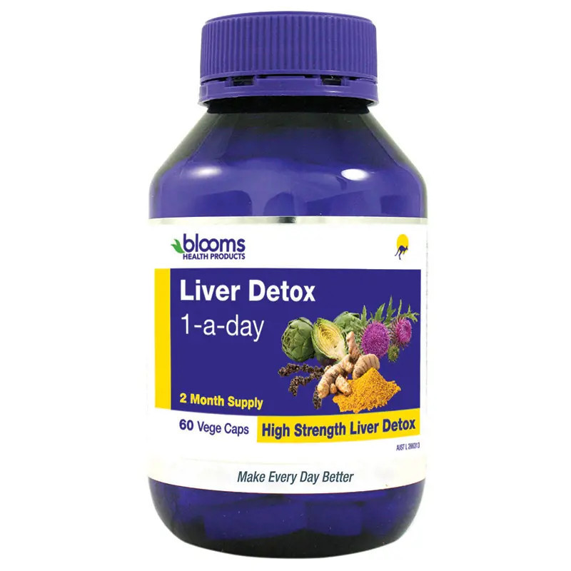 Henry Blooms Liver Detox 1-a-day 60 Vege Capsules