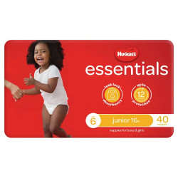 Huggies Essentials Size 6 Junior (16+kg) 40 Nappies