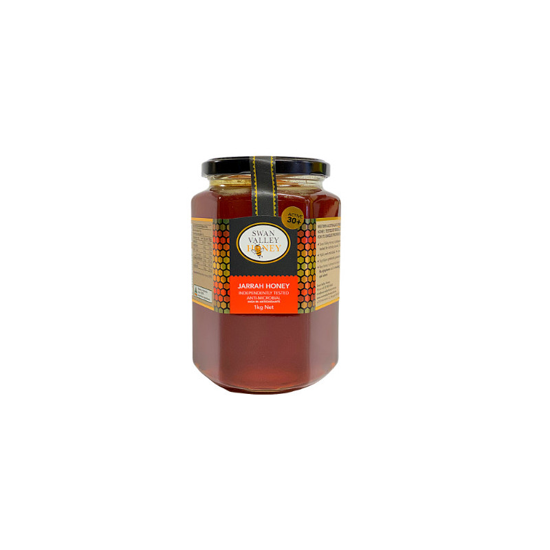 Jarrah Honey TA30+ 1kg Glass Jar