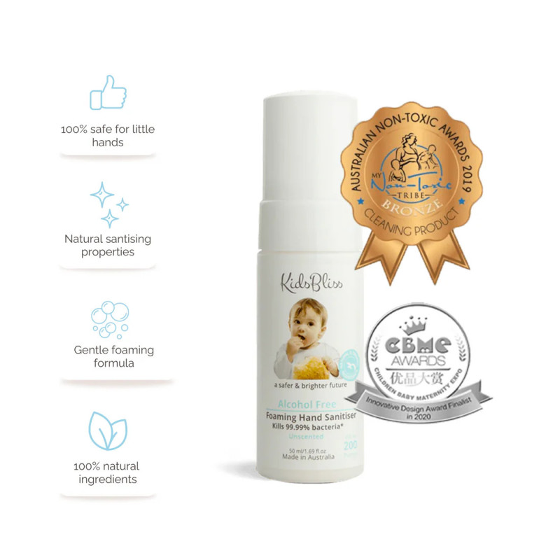 KidsBliss Alcohol-Free Foaming Hand Sanitiser