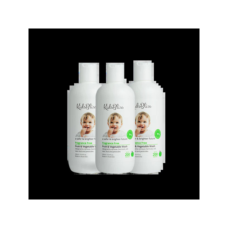 KidsBliss Bulk Buy | Fruit & Vegetable Wash - 500ml x3
