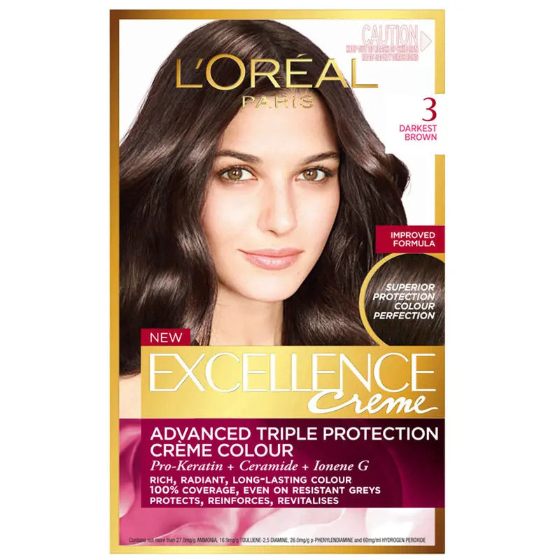 L'Oreal Paris Excellence 3 Darkest Brown