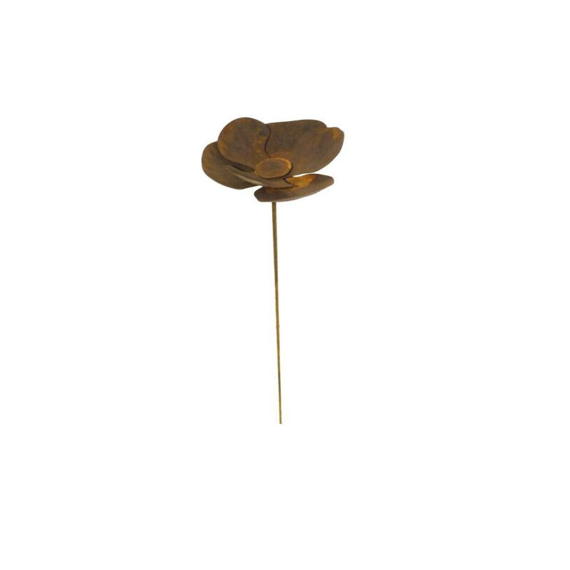 Large Poppy Stake Garden Art