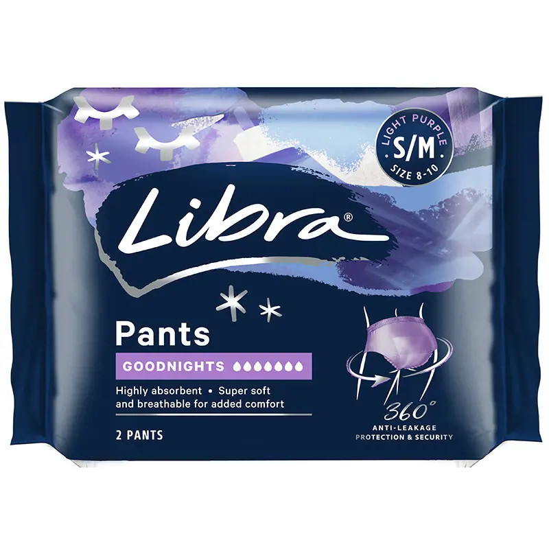 Libra Pants Goodnights Small/Medium 2 Pack