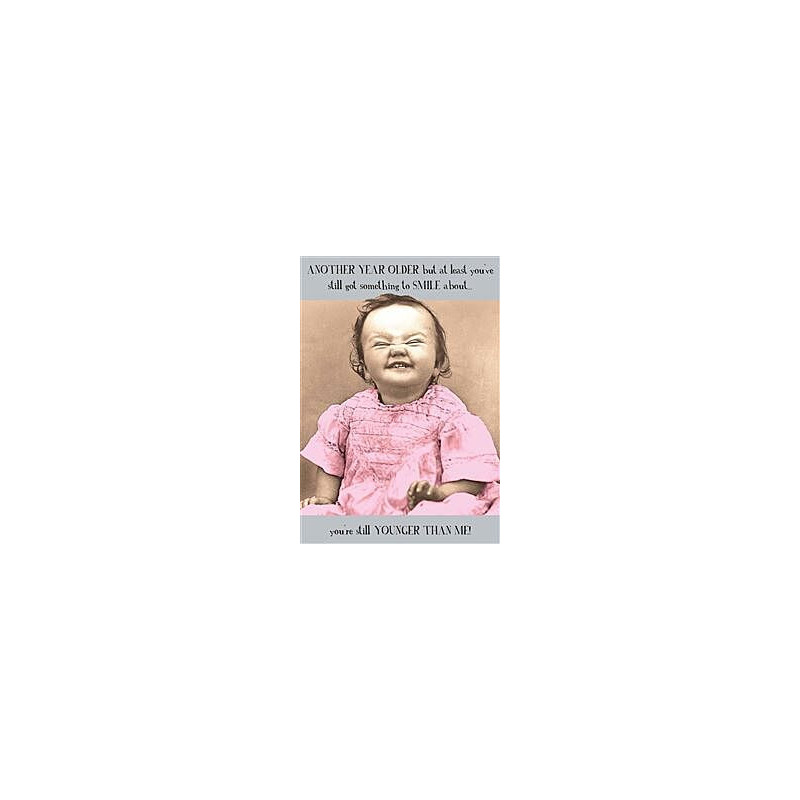 Little Girl Grinning Greeting Card Pigment