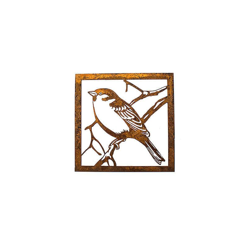 Little Sparrow Metal Garden Wall Art