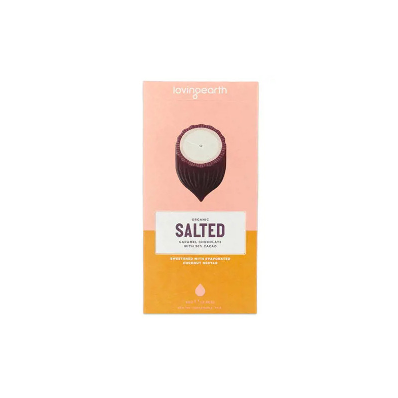 Loving Earth Organic Salted Caramel Chocolate 80g