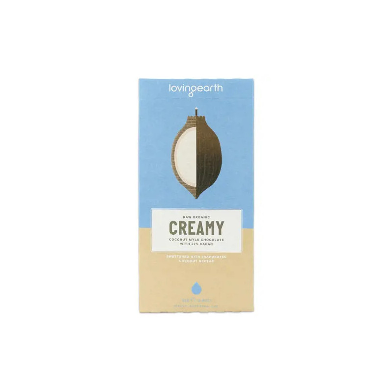 Loving Earth Raw Organic Creamy Coconut Mylk Chocolate 80g