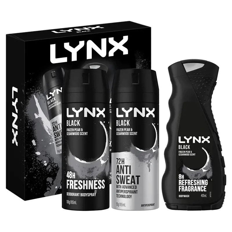 Lynx Black Core Trio Gift Pack