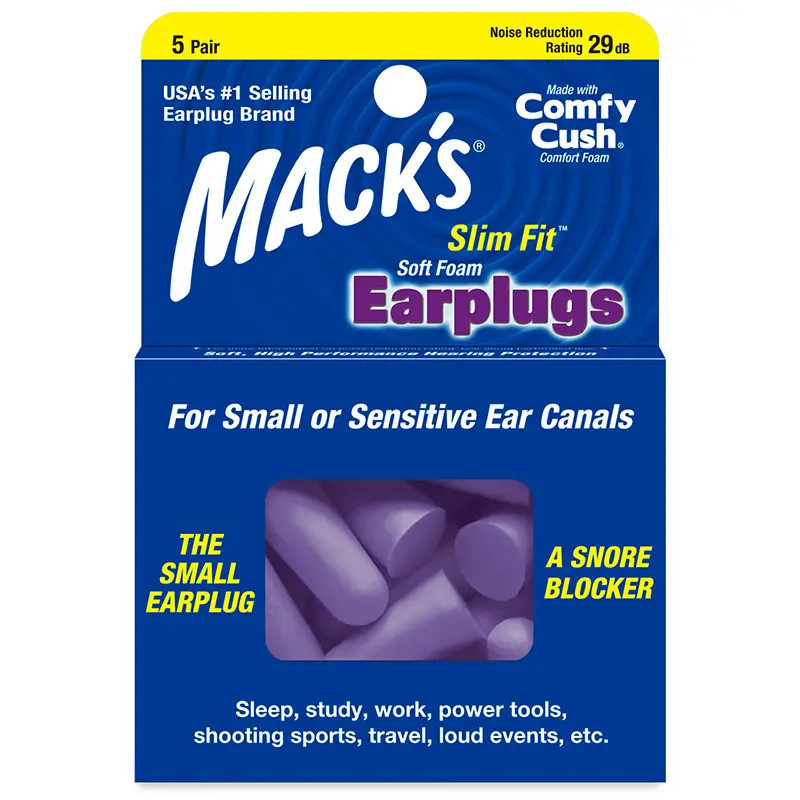 Mack's Soft Foam Earplugs Slim Fit 5 Pair