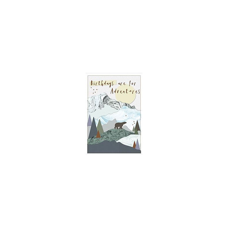 Male Birthdays are for Adventures Greeting Card