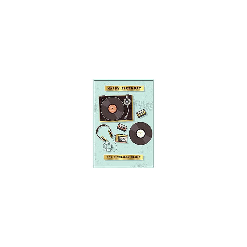 Male For a Golden Oldie Greeting Card