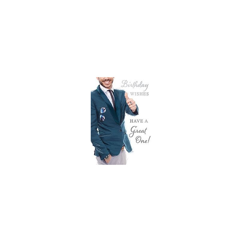 Male Guy Thumbs Up Greeting Card