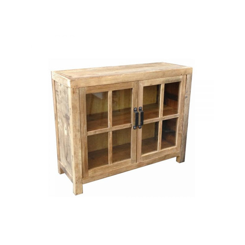 MF Natural Recycled Elm Glass Door