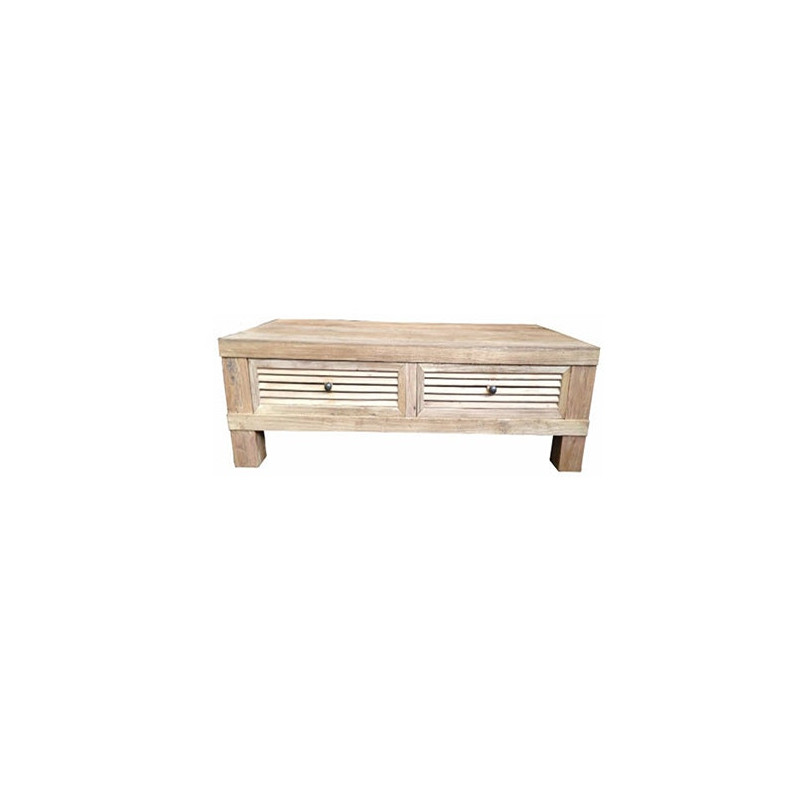 MF Rustic Louvre 2 Drawer Coffee Table
