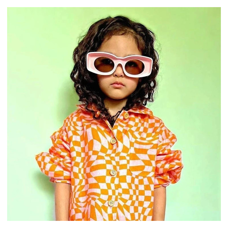 Miramara Designs - Austin kids linen shirt-orange