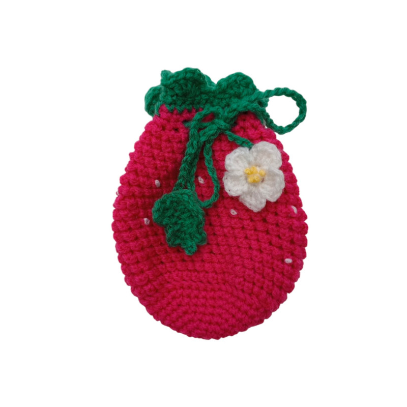 Miramara Designs - Crochet Pouch Strawberry