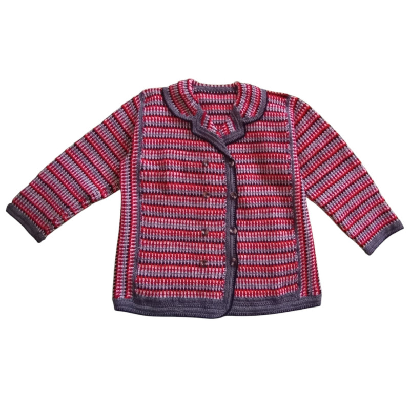Miramara Designs - Double-Breasted Crochet Cardigan