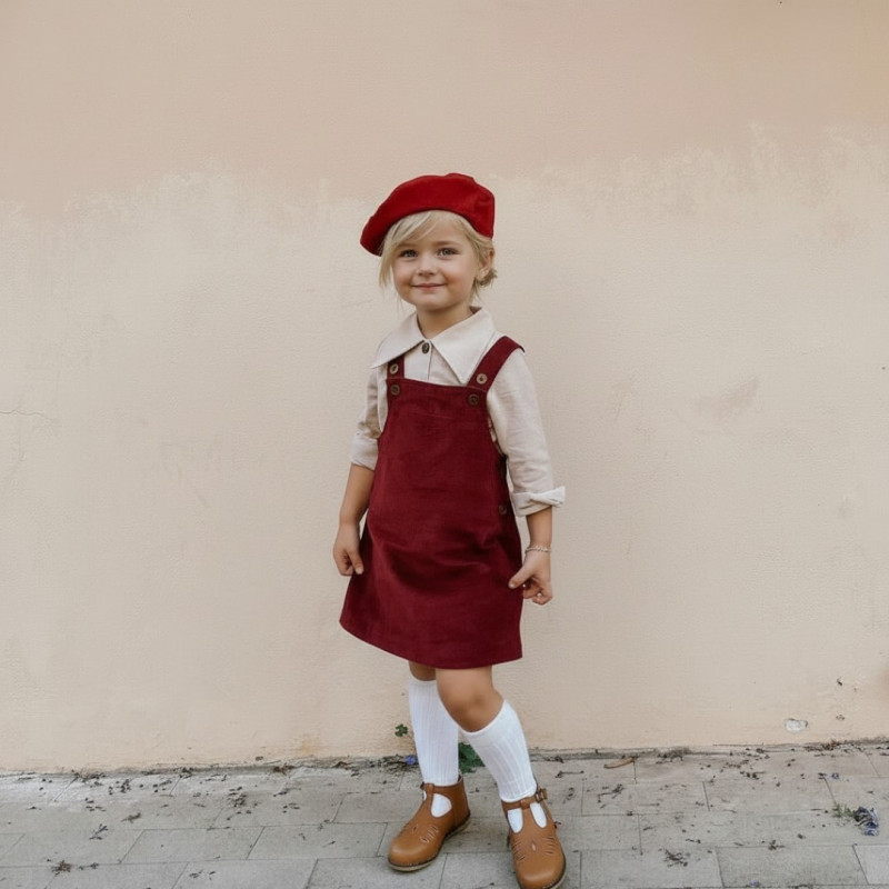 Miramara Designs - Hazel girls corduroy pinafore