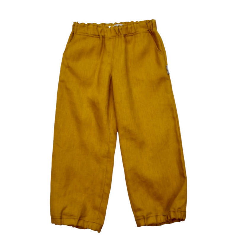 Miramara Designs - Kids linen pants-mustard