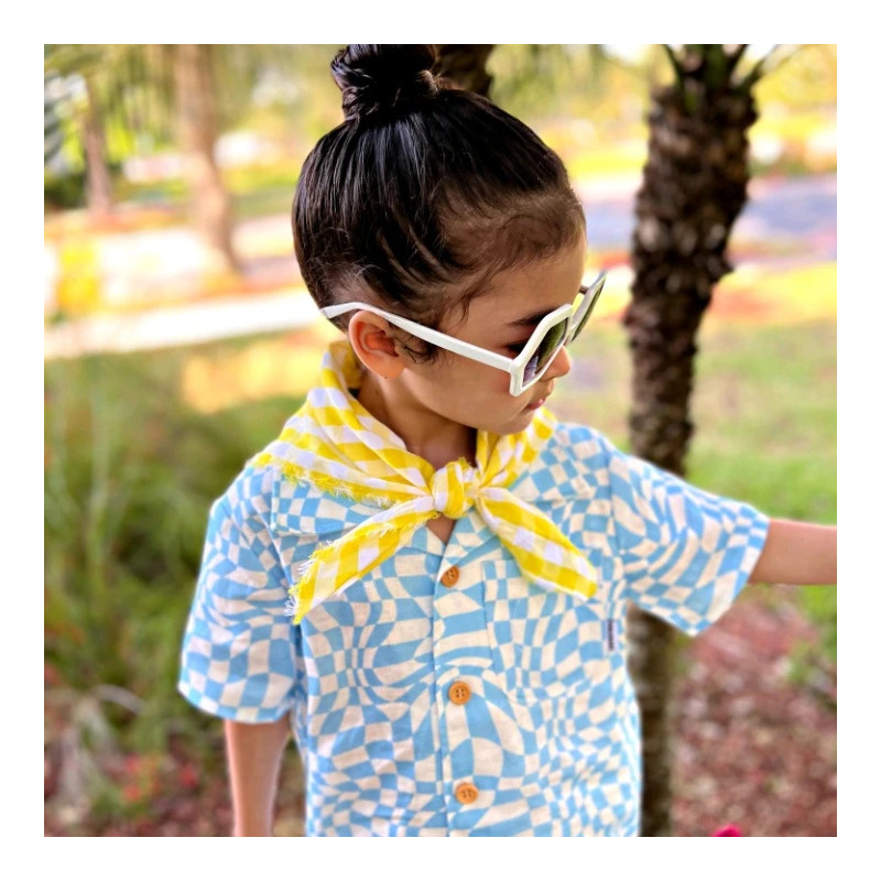 Miramara Designs - Kids linen shirt-blue