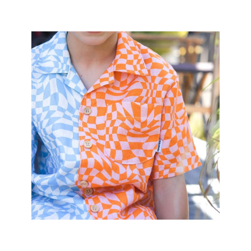 Miramara Designs - Kids linen shirt-checkered