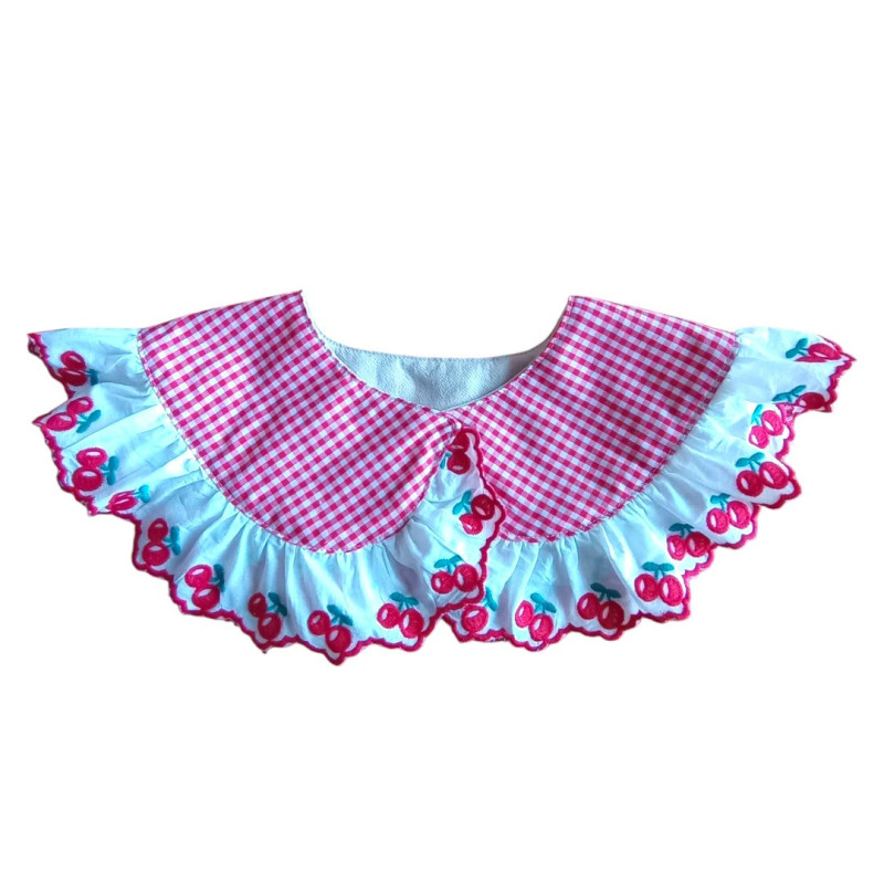 Miramara Designs - Ladies Detachable Collar Cheery Gingham