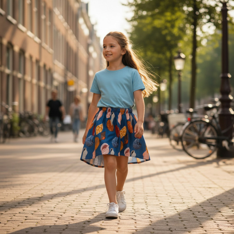 Miramara Designs - Mia girls linen skirt 2