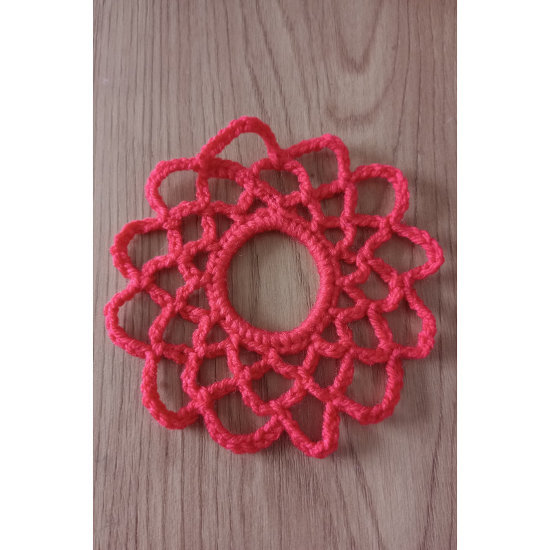 Miramara Designs - Tina scrunchie-orange-lace