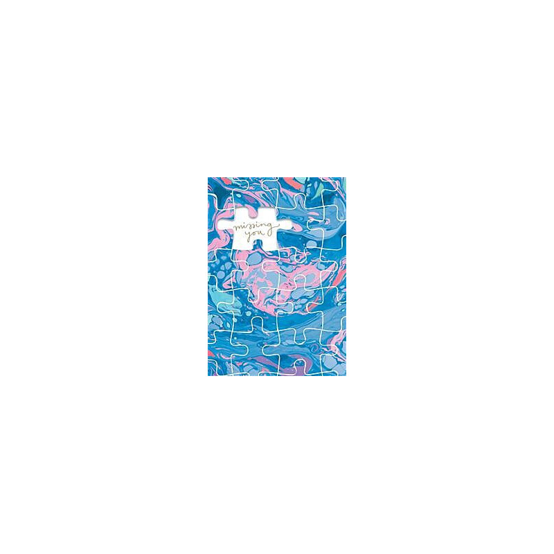 Miss You Missing Puzzle Piece Greeting Card