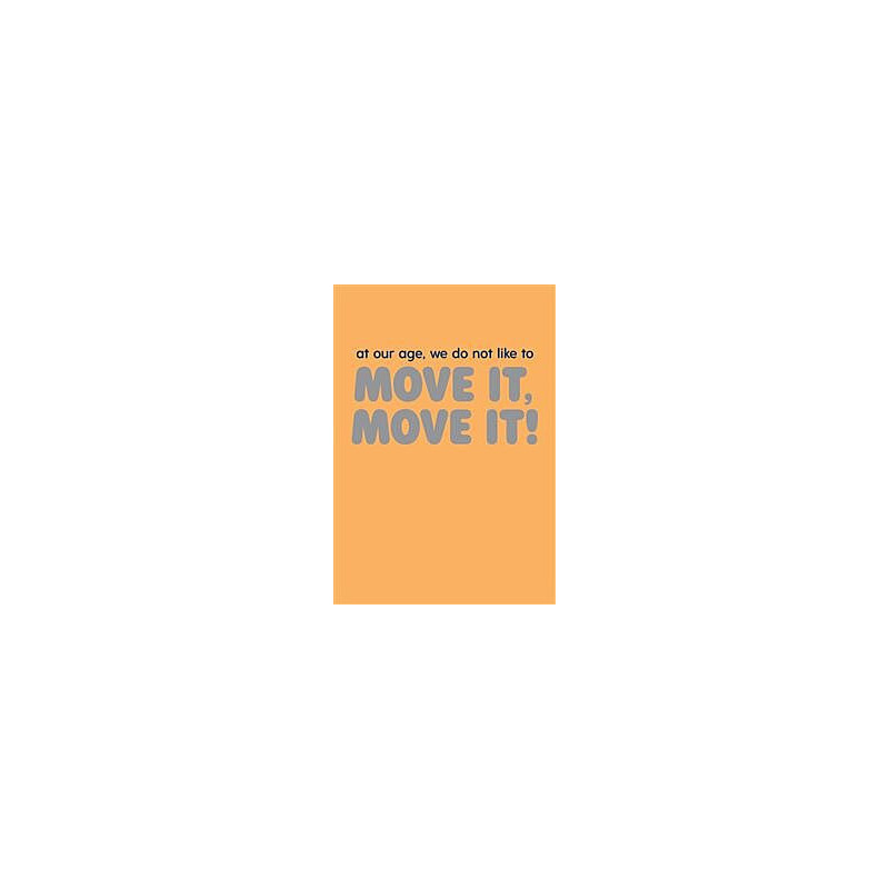 Move It Move It Greeting Card Fuzzy Duck