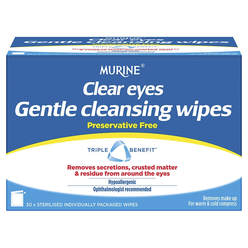 Murine Clear Eyes Wipes 30 Pack