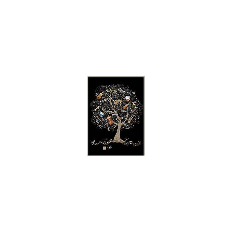 Music Tree Greeting Card Jewels