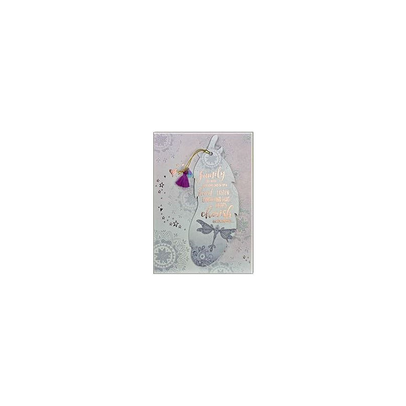 Mystical Spirit Bookmark Family Heart Cherish Greeting Card Lisa Pollock