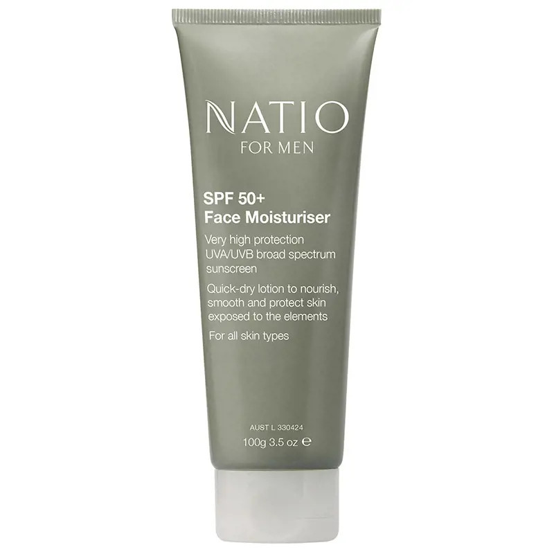 Natio for Men Face Moisturiser SPF 50+ 100g