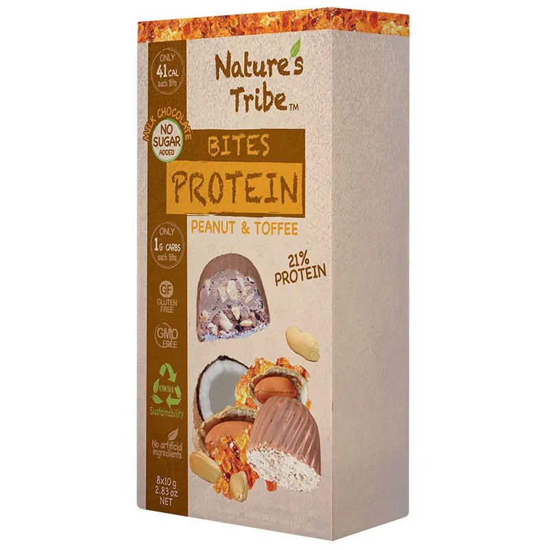 Nature's Tribe Peanut Toffee Protein Bites 80g